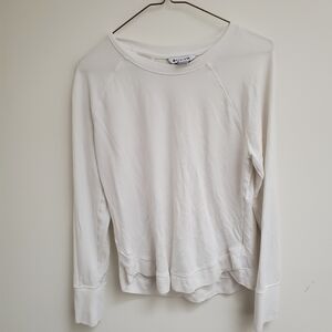 Athleta White Long Sleeve Top Size S